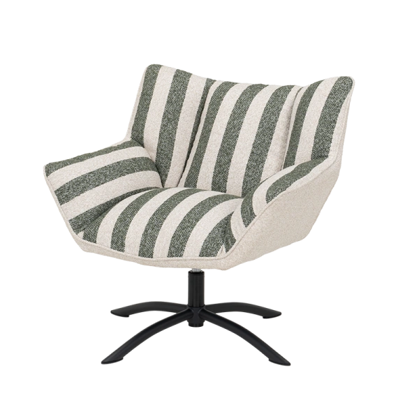 Armchair HOVE - green stripe