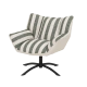 Armchair HOVE - green stripe