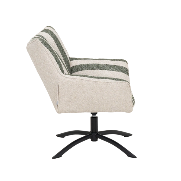 Armchair HOVE - green stripe