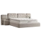 Bed with mattress MILANO 180 x 200 - grey A