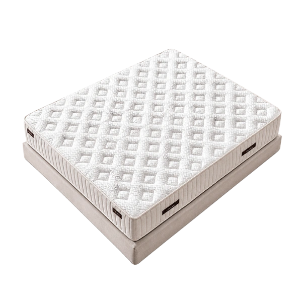 Bed with mattress LUNAMORE 140 x 200 - cream AN