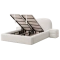 Bed with mattress LUNAMORE 140 x 200 - cream AN