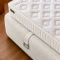 Bed with mattress LUNAMORE 160 x 200 - cream AN