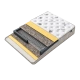 Boxspirng bed with mattress CARIA 160 x 200 - pearl SY
