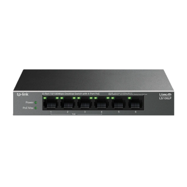 Суич TP-Link Omada LS106LP 6 Port 10/100 (4PoE+)
