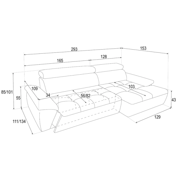 Corner sofa Amalfi