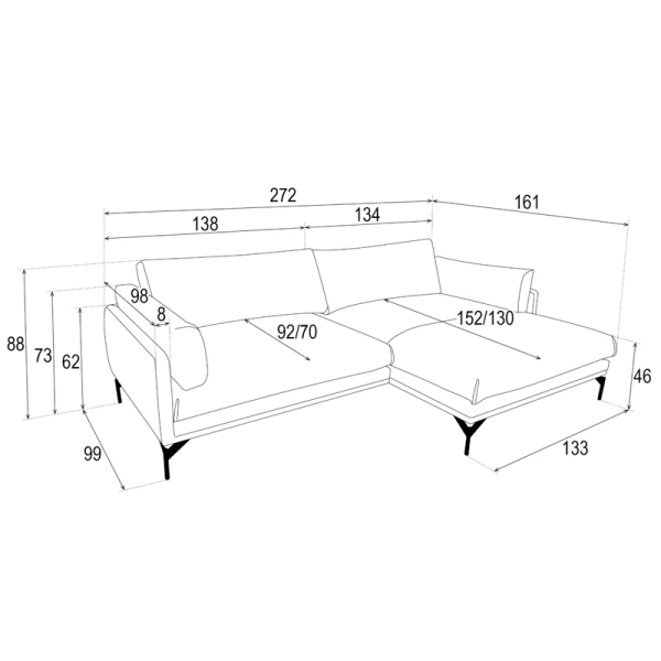 Corner sofa EDO