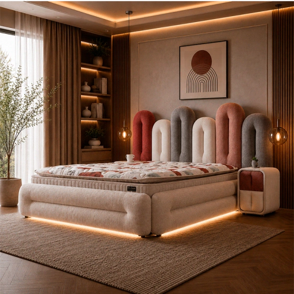 Boxspirng bed with mattress HARMONIE 160 x 200