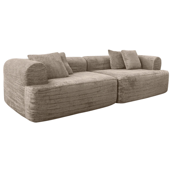 Compressed sofa LILIA - dark brown