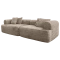 Compressed sofa LILIA - dark brown