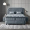 Bed with mattress 140 x 200 - grey 32