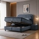 Bed with mattress 140 x 200 - grey 32
