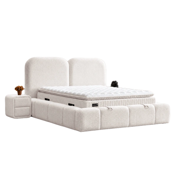 BED BUDVA 160X200 JAGUAR 03 PEARL