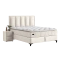 Boxspring bed HERMES 160 x 200 - ivory AN