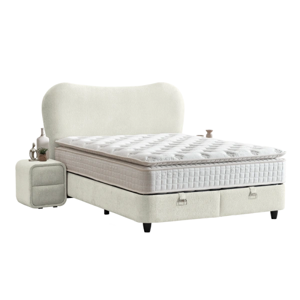 Bed with matress MOON 180 x 200 - ivory 16