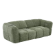 Sofa 3-seater ORTONA LUX - dark green