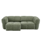 Sofa 3-seater ORTONA LUX - dark green