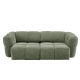 Sofa 3-seater ORTONA LUX - dark green