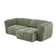 Sofa 3-seater ORTONA LUX - dark green