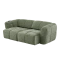 Sofa 3-seater ORTONA LUX - dark green