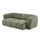 Sofa 3-seater ORTONA LUX - dark green