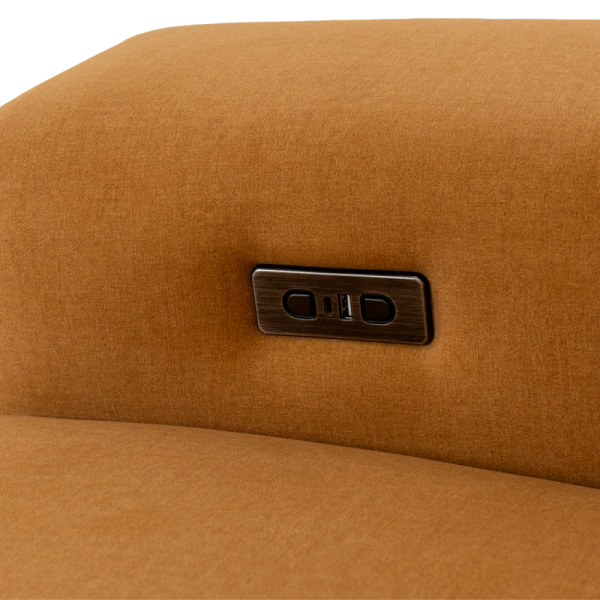 Corner sofa VIBO LUX right - golden