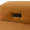 Corner sofa VIBO LUX right - golden