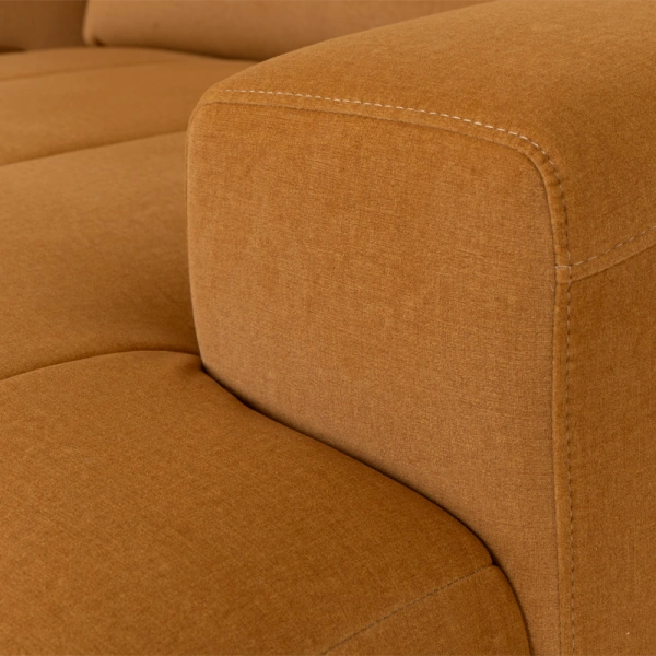 Corner sofa VIBO LUX right - golden