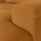 Corner sofa VIBO LUX right - golden