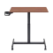 Height adjustable overbed table Carmen CR-131 - walnut / black