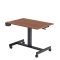 Height adjustable overbed table Carmen CR-131 - walnut / black