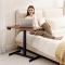 Height adjustable overbed table Carmen CR-131 - walnut / black