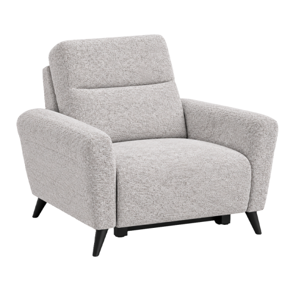 Armchair with relax NOLA LUX - silver