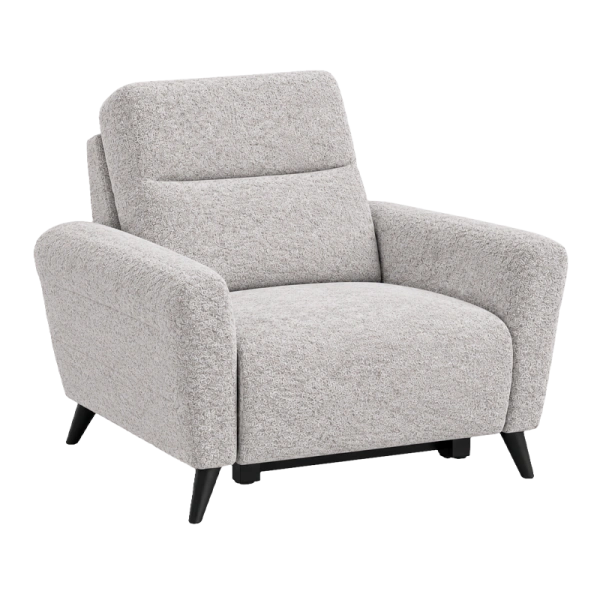 Armchair with relax NOLA LUX - silver