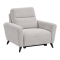 Armchair with relax NOLA LUX - silver