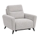 Armchair with relax NOLA LUX - silver