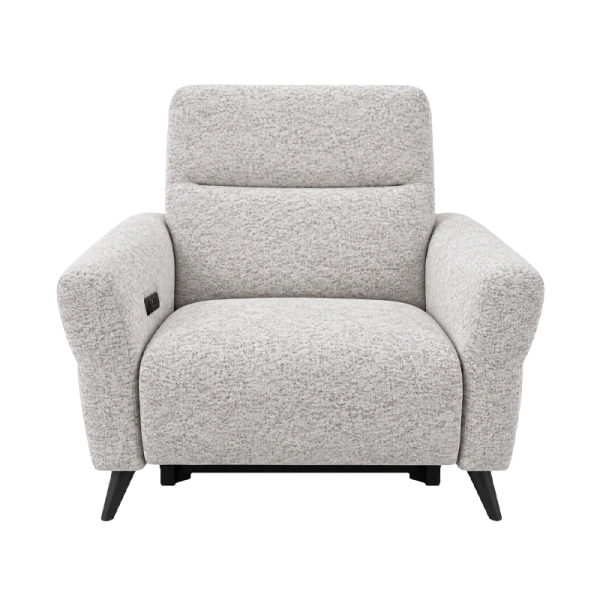 Armchair with relax NOLA LUX - silver