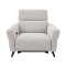 Armchair with relax NOLA LUX - silver