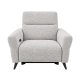 Armchair with relax NOLA LUX - silver