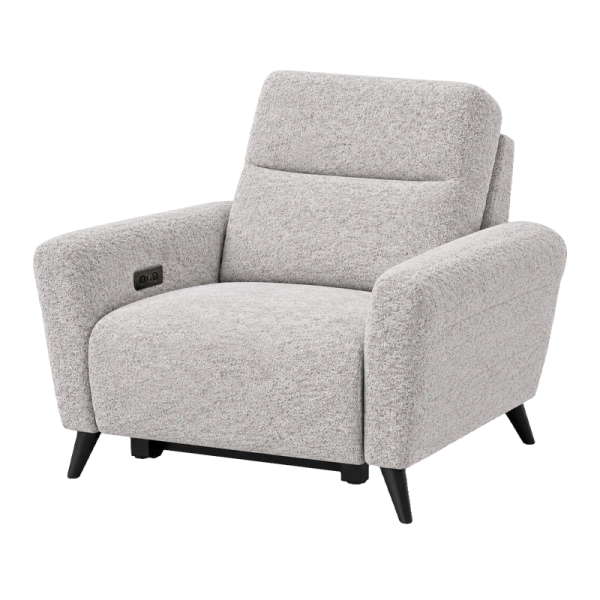 Armchair with relax NOLA LUX - silver