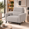 Armchair with relax NOLA LUX - silver