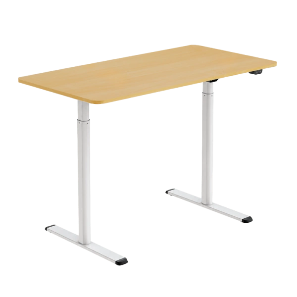 ERGONOMIC DESK CR-157 - BEECH-WHITE