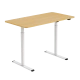 ERGONOMIC DESK CR-157 - BEECH-WHITE