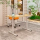 ERGONOMIC DESK CR-157 - BEECH-WHITE