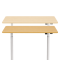ERGONOMIC DESK CR-157 - BEECH-WHITE