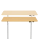 ERGONOMIC DESK CR-157 - BEECH-WHITE
