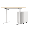 ERGONOMIC DESK CR-157 - BEECH-WHITE