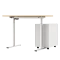 ERGONOMIC DESK CR-157 - BEECH-WHITE
