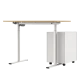 ERGONOMIC DESK CR-157 - BEECH-WHITE