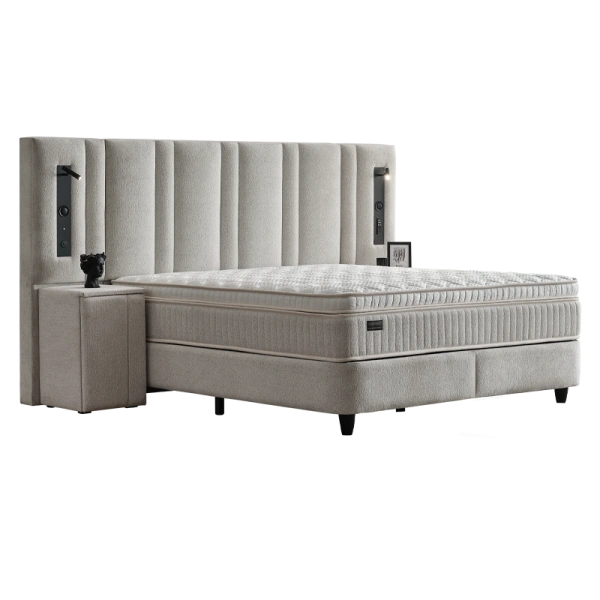 BED MARSILYA 160X200 EDEN 06 (LATTE 06)